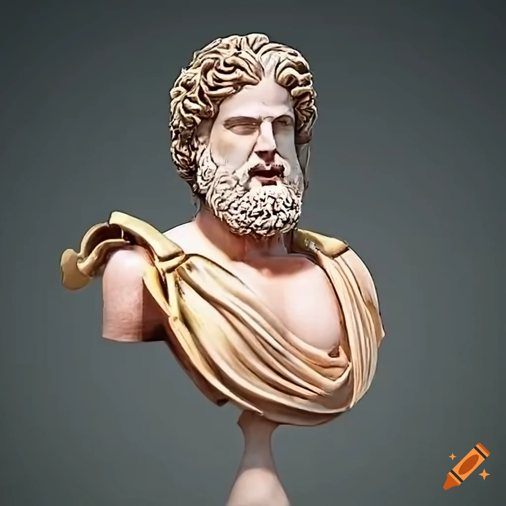 Reconstruction of the statue of zeus at olympia on Craiyon