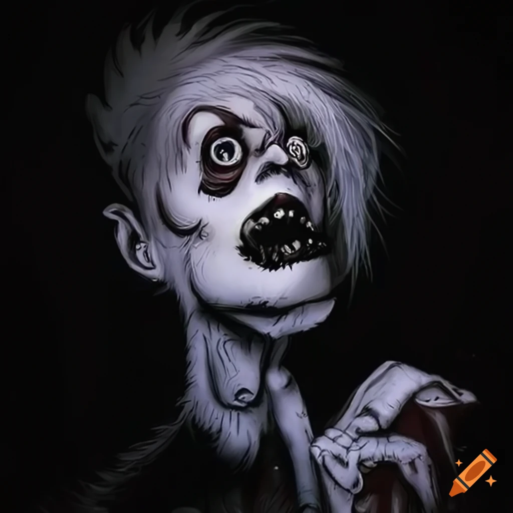 Gothic, Dr. Seuss, heavy metal style art