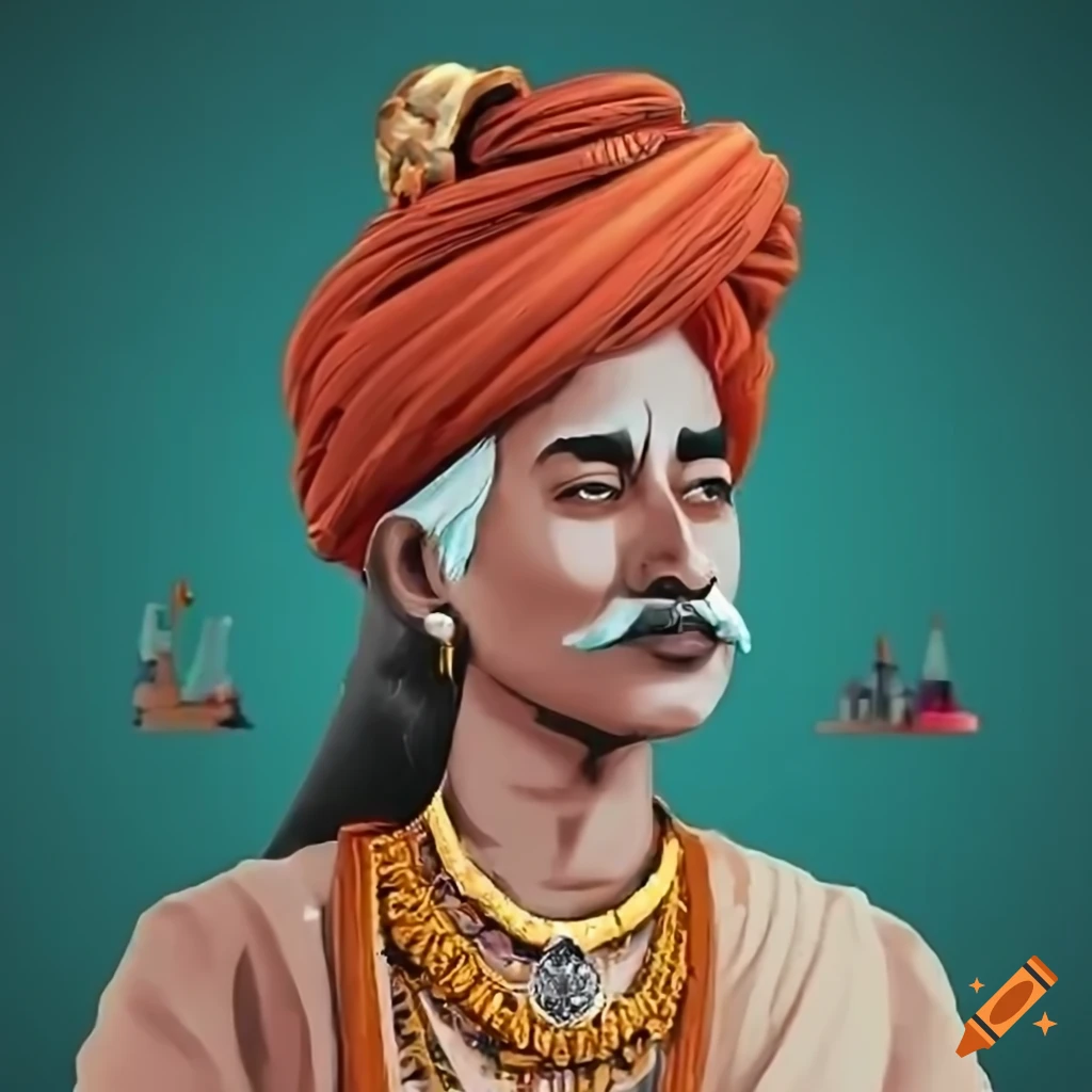 1:1 models of Indian historical figures in NFT style