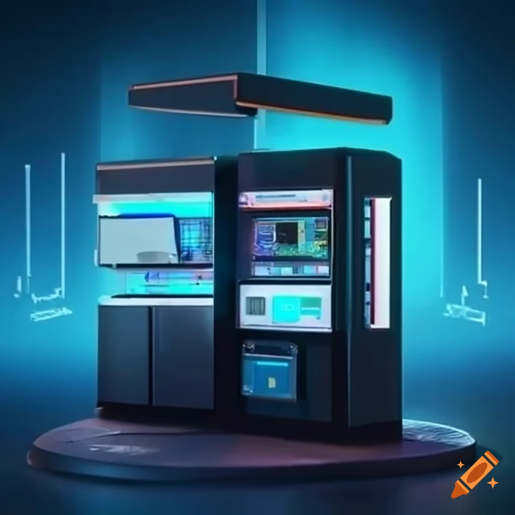 Gas station of the future with the name Sanki and Synergy