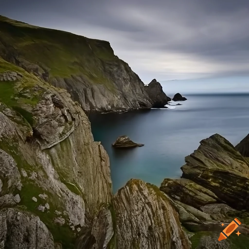 Cantabrian coast landscape view