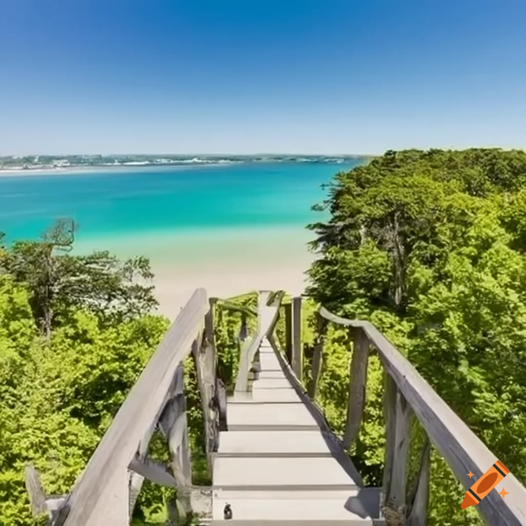 View from a beach house overlooking the shore