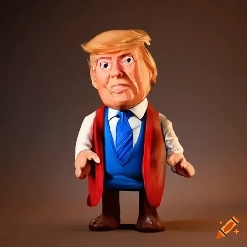 Claymation figure resembling a famous political leader