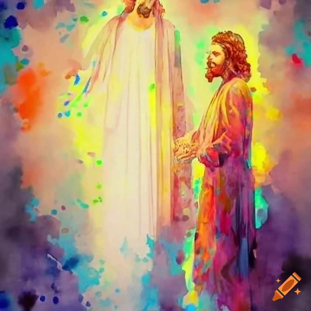 The Harmonious Discourse: Jesus Christ and Dillon E.T. in ethereal light