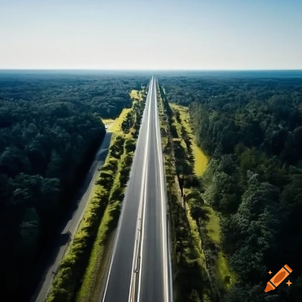 Aerial view of Interstate 4 highway