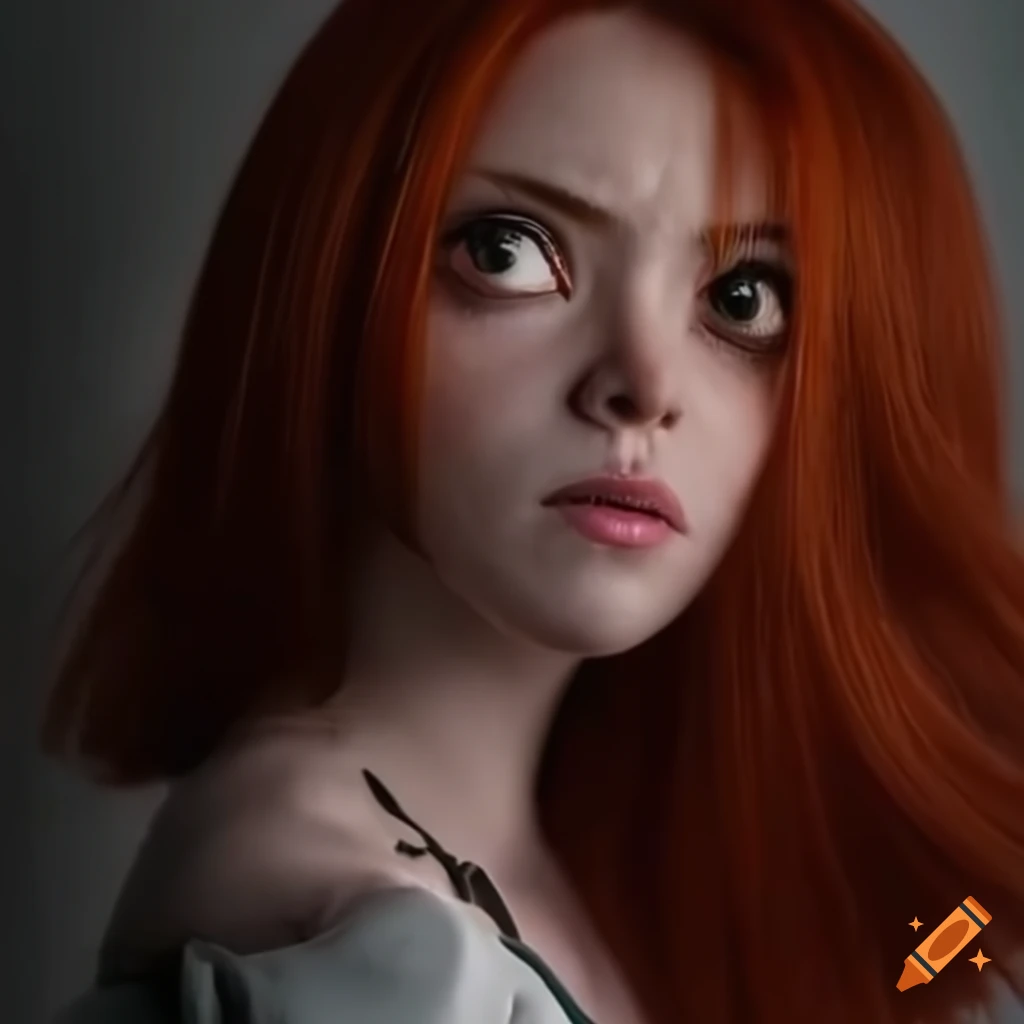 Redhaired battle angel alita on Craiyon