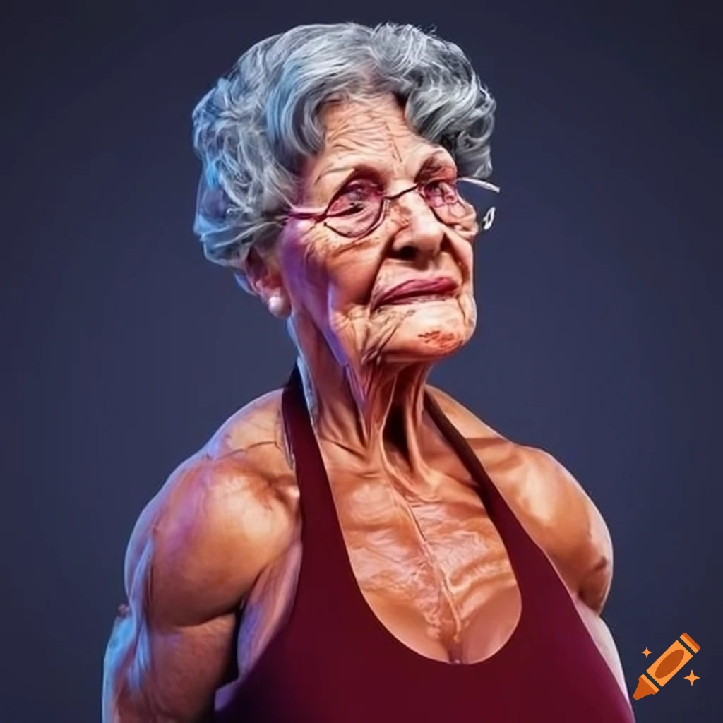 Strong and fit grandma