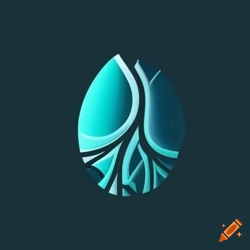 Moderno logo with a lung, a tree, and a hydrogen molecule
