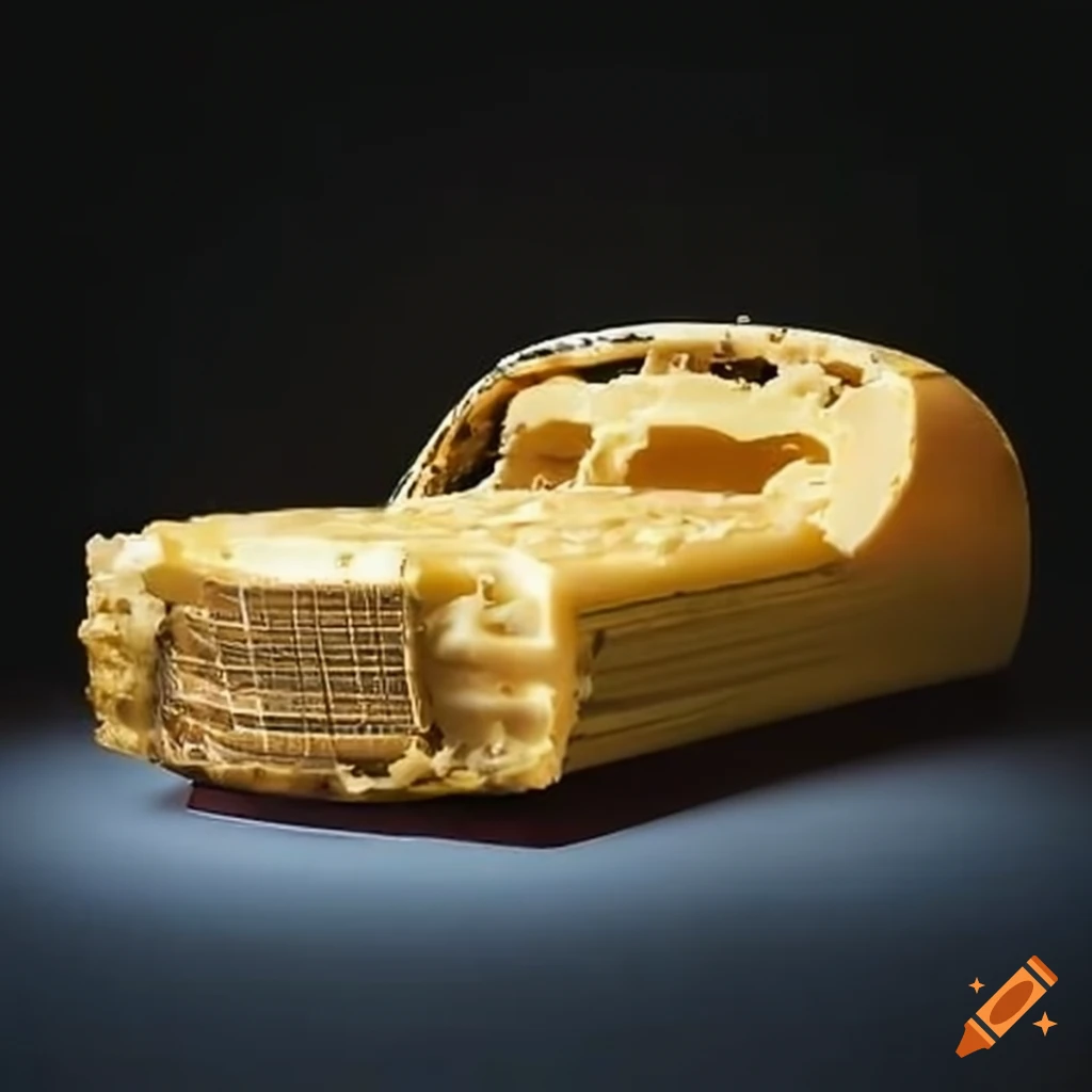 Cadillac made of cheese