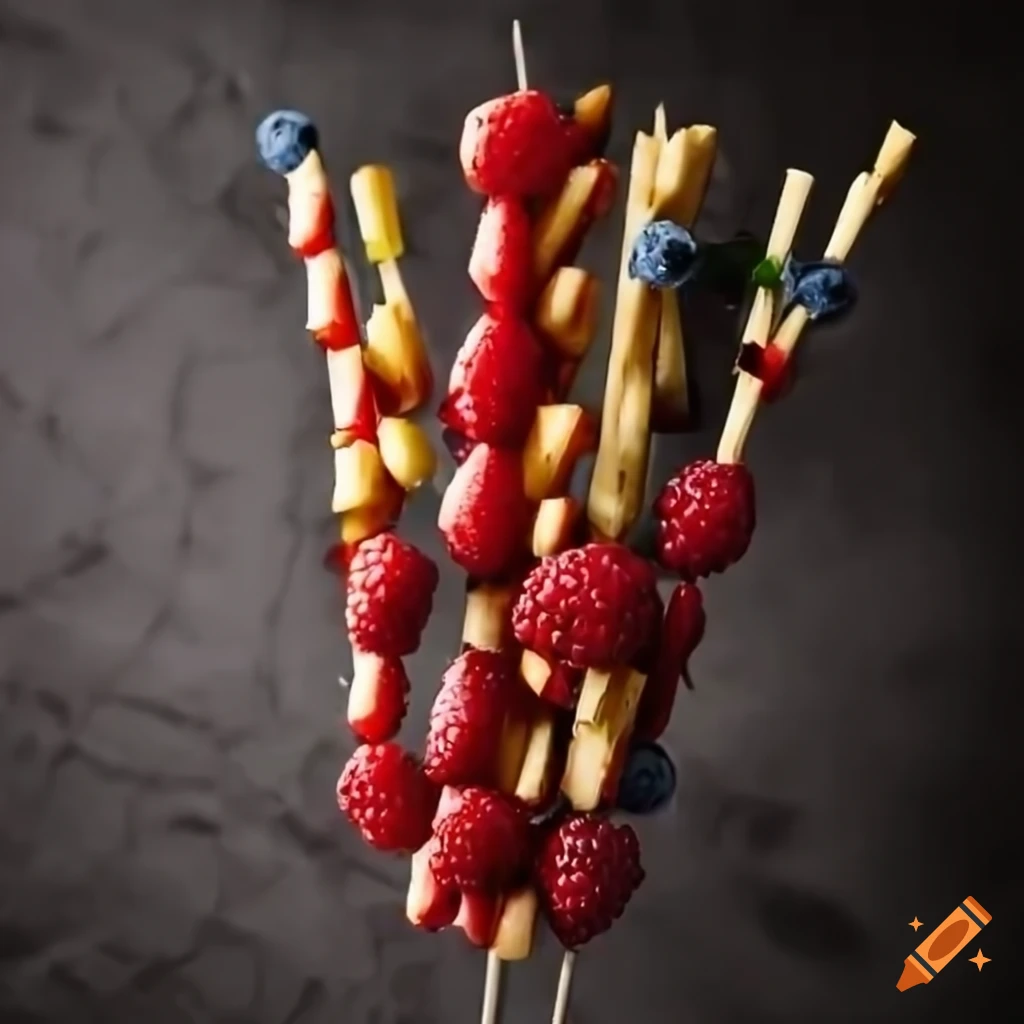 Berries on skewers