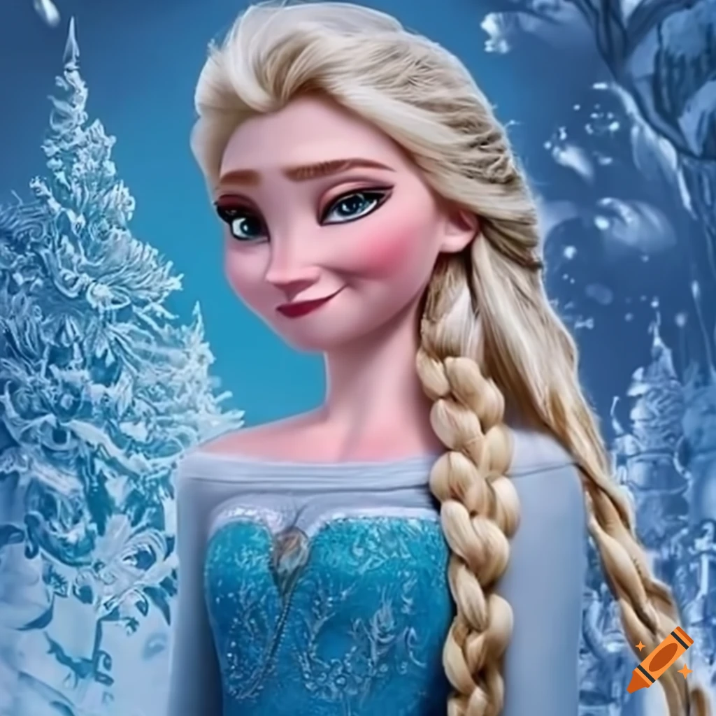 La reine des neiges on Craiyon