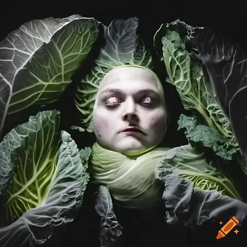 Cabbage with the face of Gerard Way