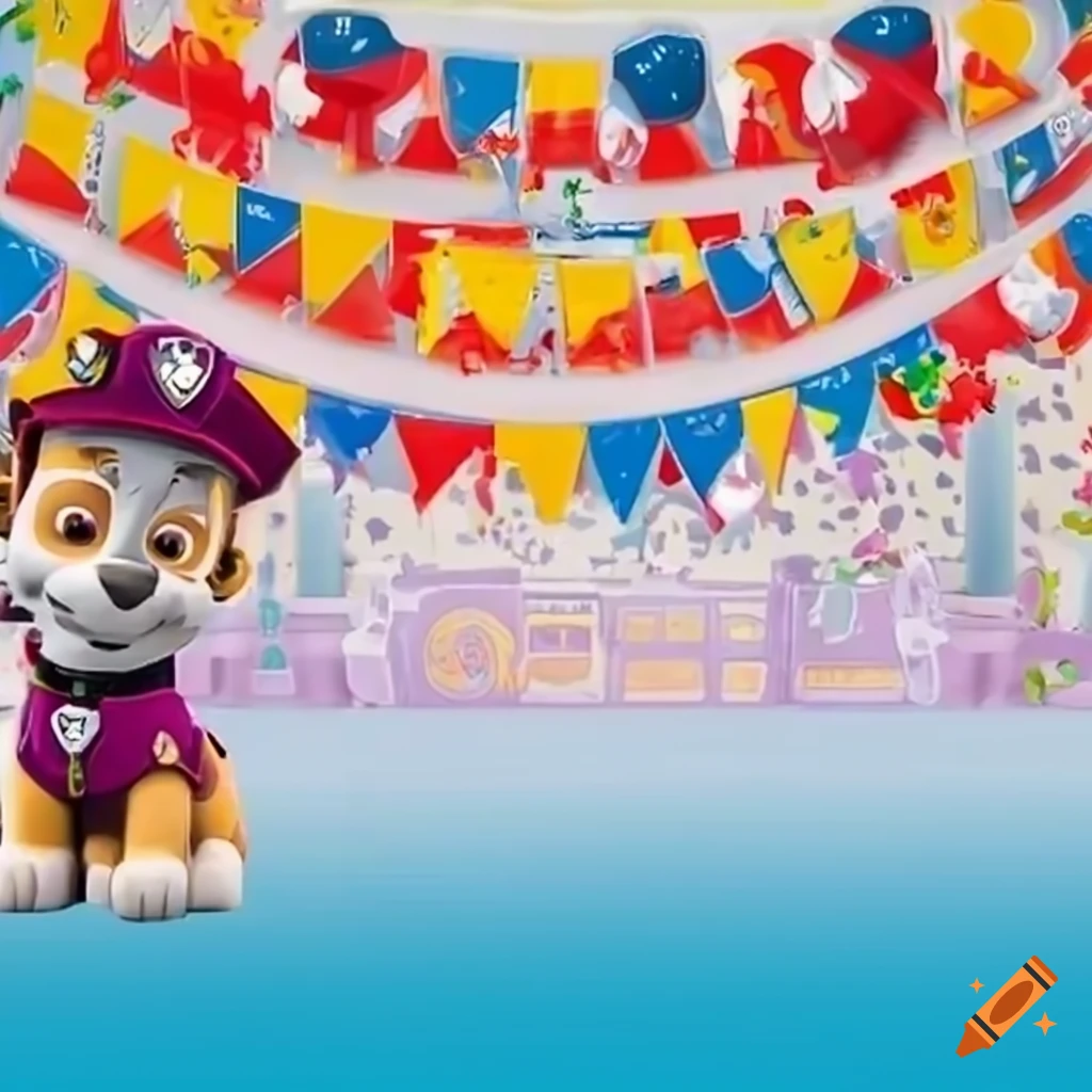 Paw Patrol birthday background