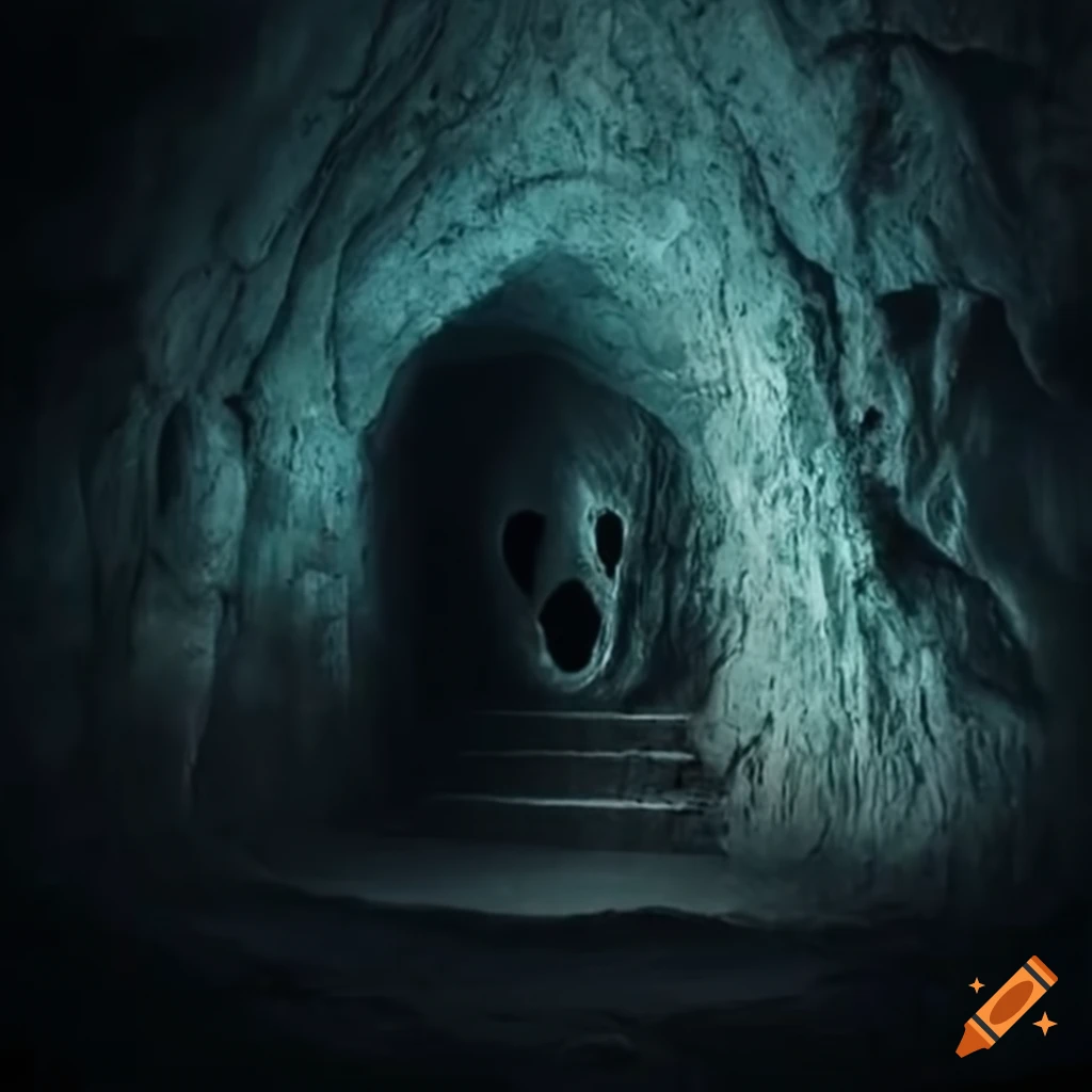 Dark ancient language on a cave wall reminiscent of The Goonies movie
