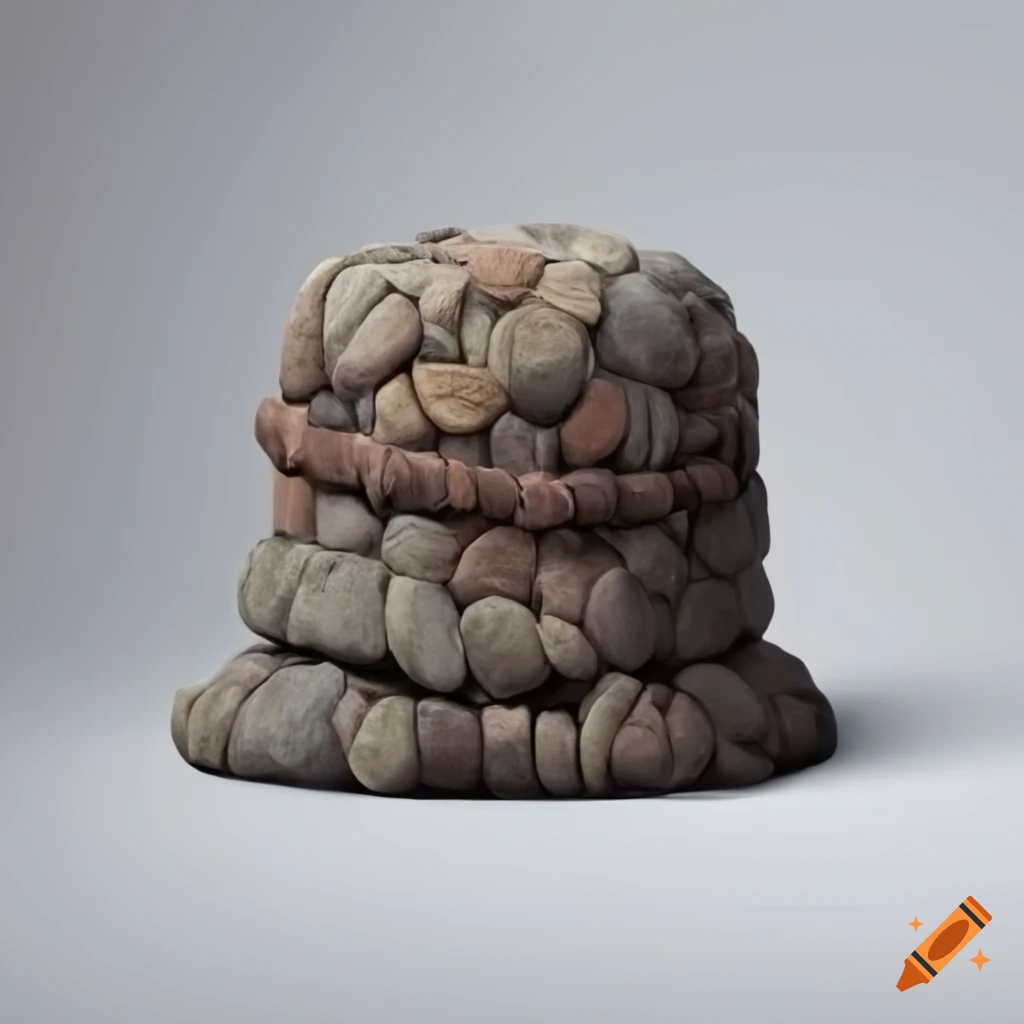Stone hat sculpture