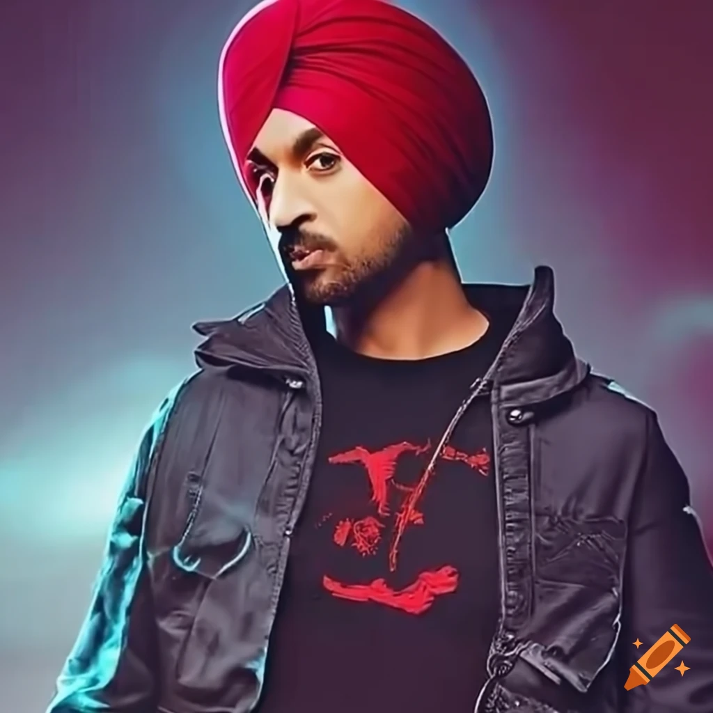 Diljit Dosanjh driving a car
