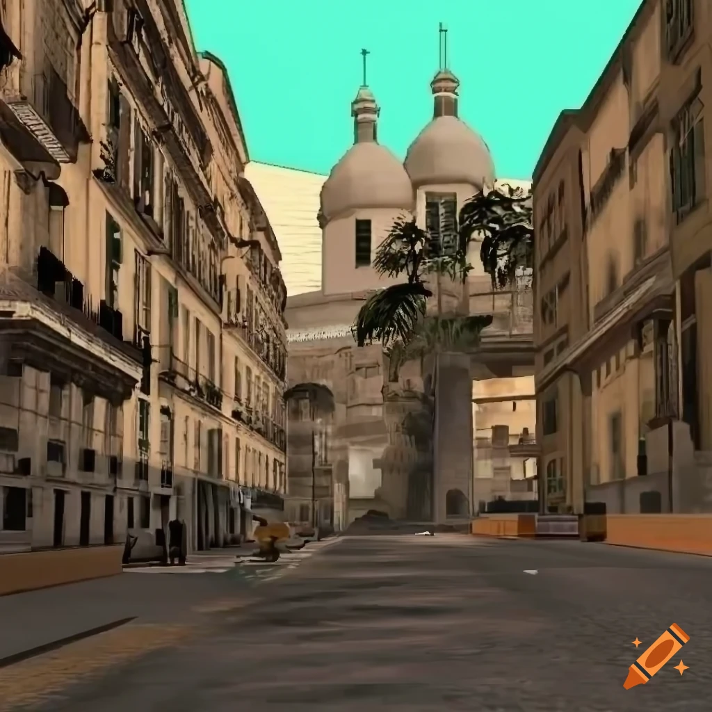 GTA San Andreas inspired scene in Napoli, Italy