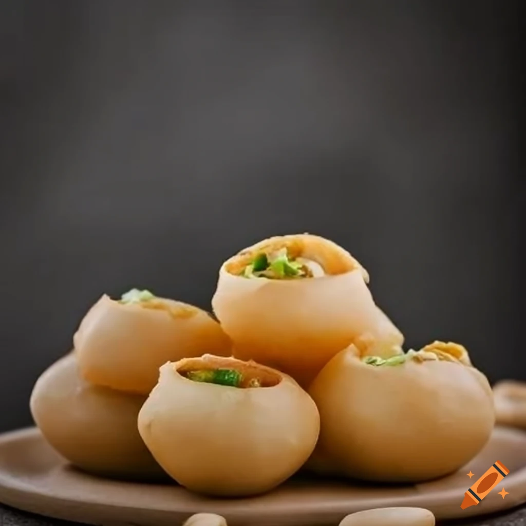 Pani puri Indian street food snack