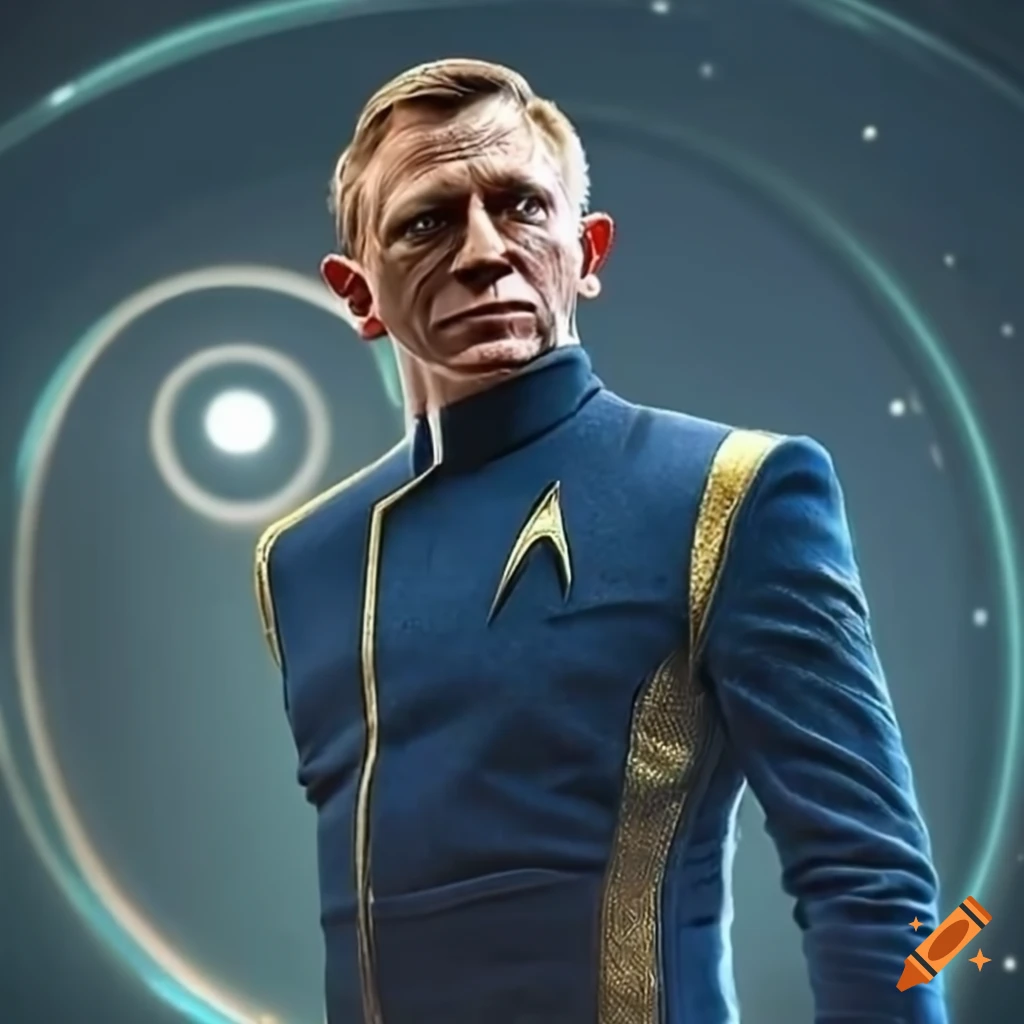 Daniel craig and elizabeth debicki as king and queen of the federation in star trek discovery on
