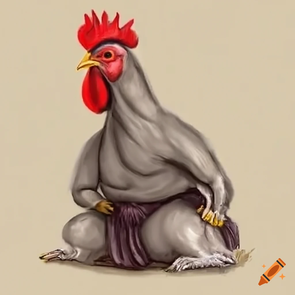 Chicken as a Sumo fighter