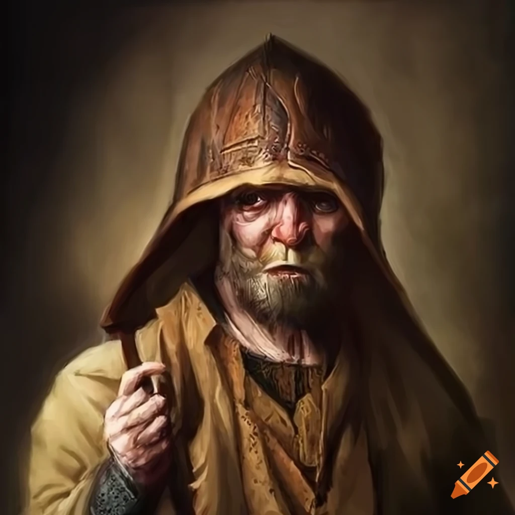 Realistic artwork of a medieval Scottish outlaw