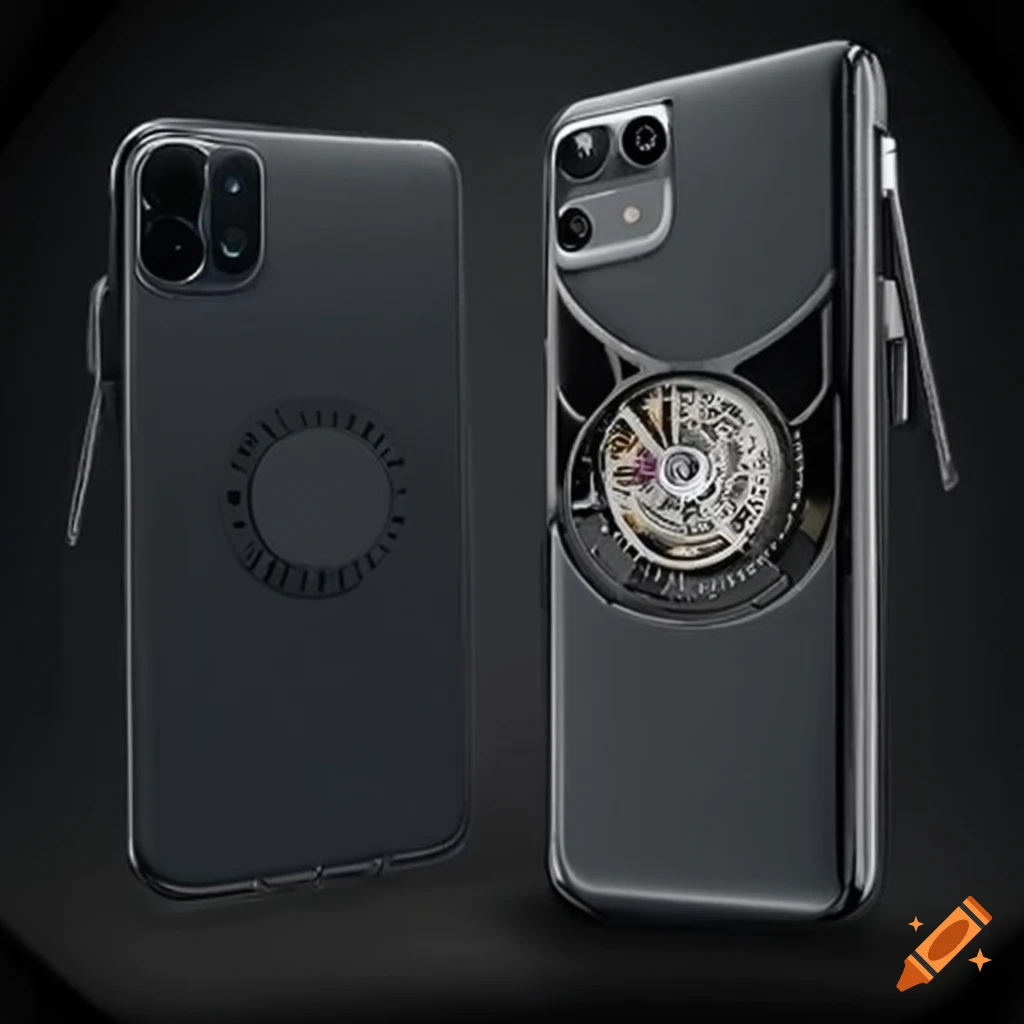 Smartphone with self-recharging case inspired by automatic watches