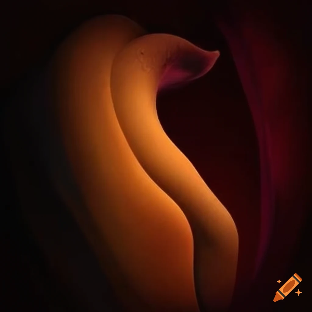 Creepy abstract organic form with a natural vibe