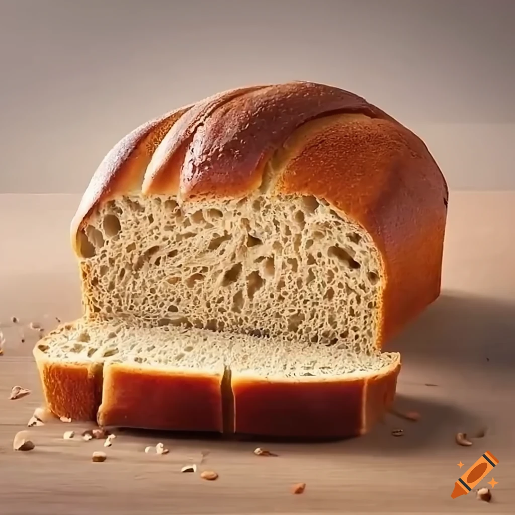 Steaming hot bread loaf