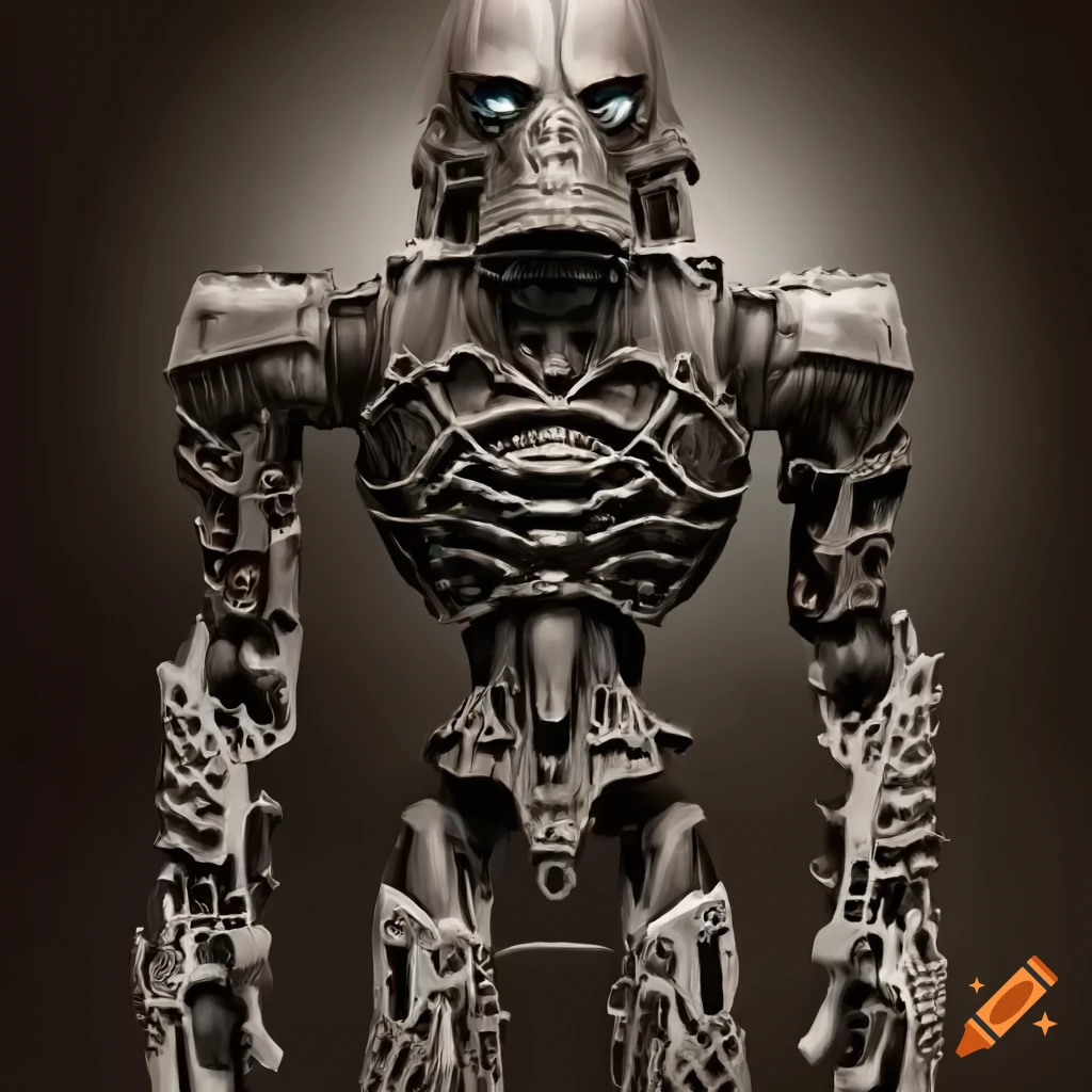 Artwork inspired by h. r. giger style on Craiyon
