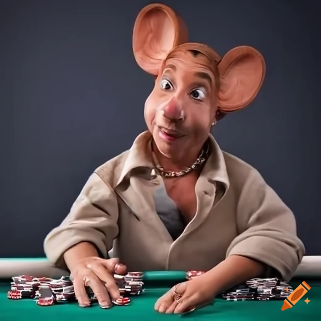 Topo Gigio playing poker against Will Smith and Cristina Kirchner