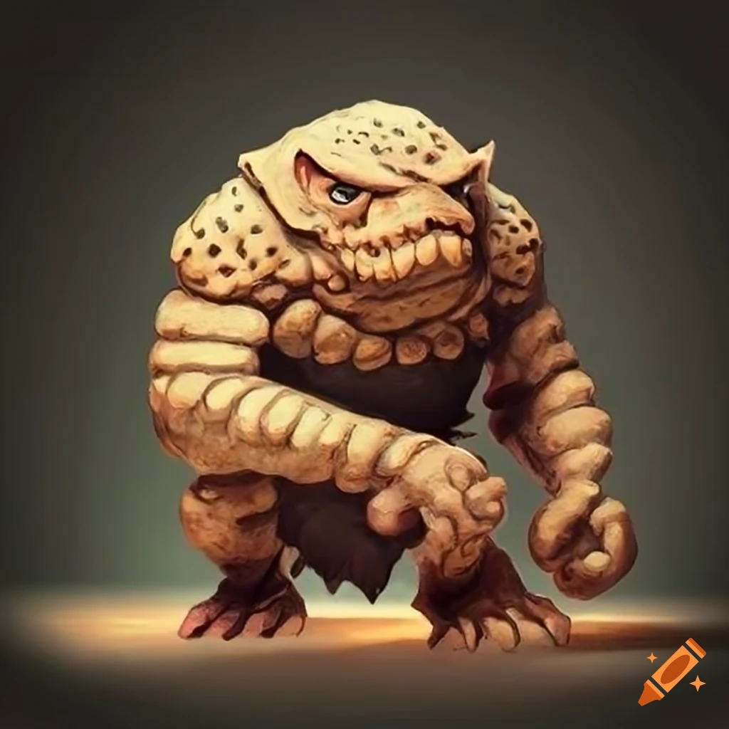 Bugbear from Dungeons & Dragons transformed into a biscuit creature