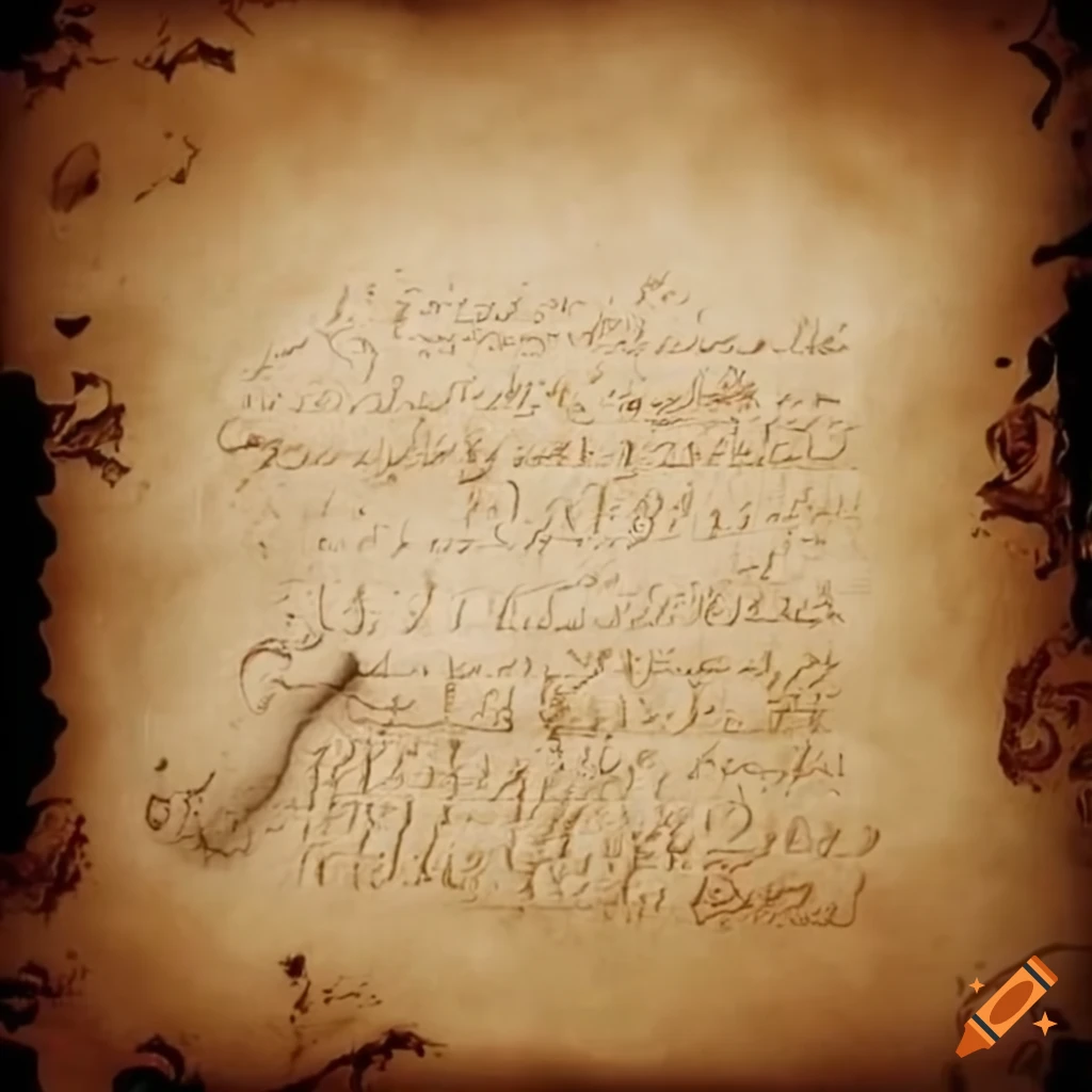 Long text on old parchment