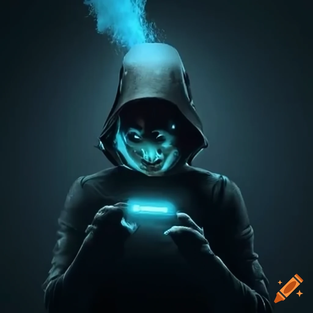 Person playing a game on cell phone with explosions in the background