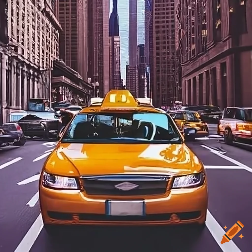 New york taxi and rideshare services on Craiyon