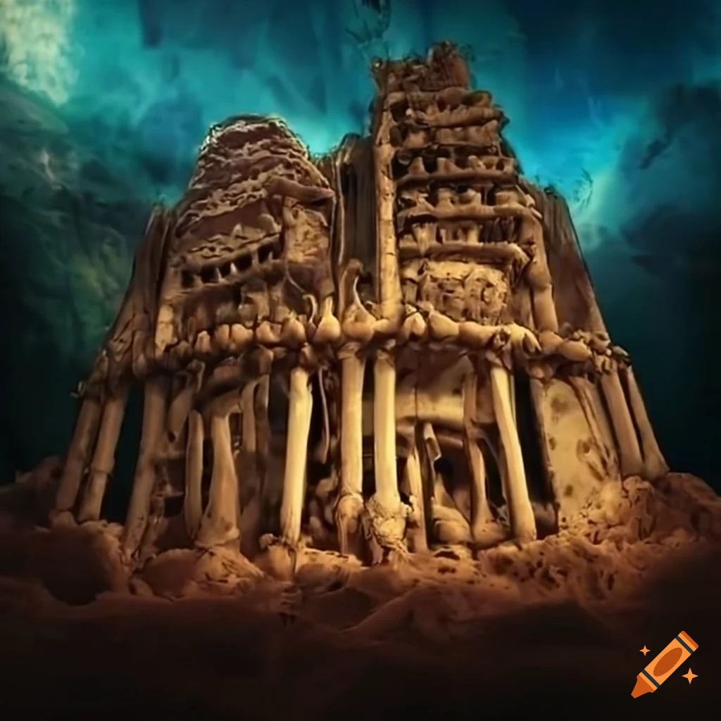 Building constructed from mammoth bones