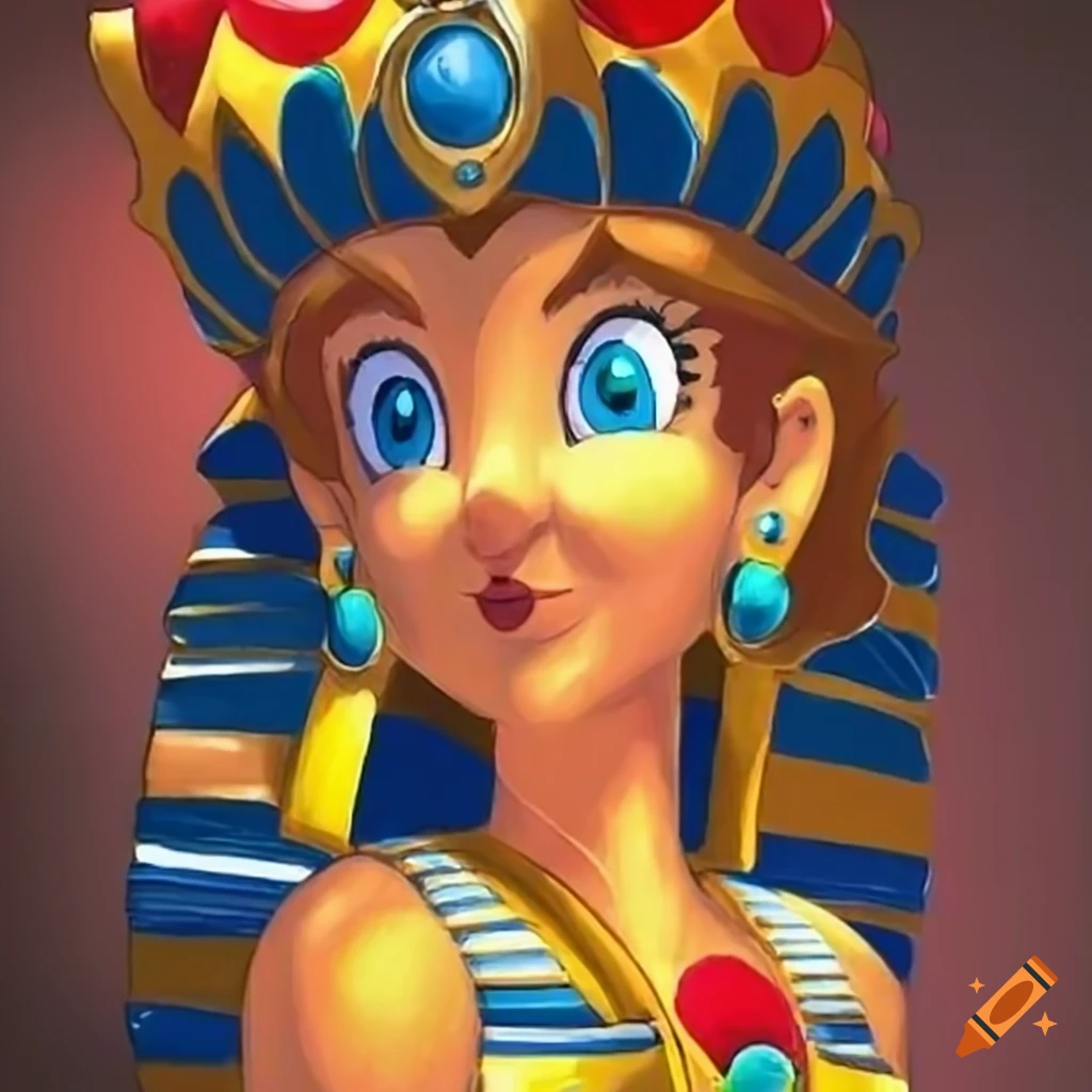 Princess Daisy dressed as King Tut