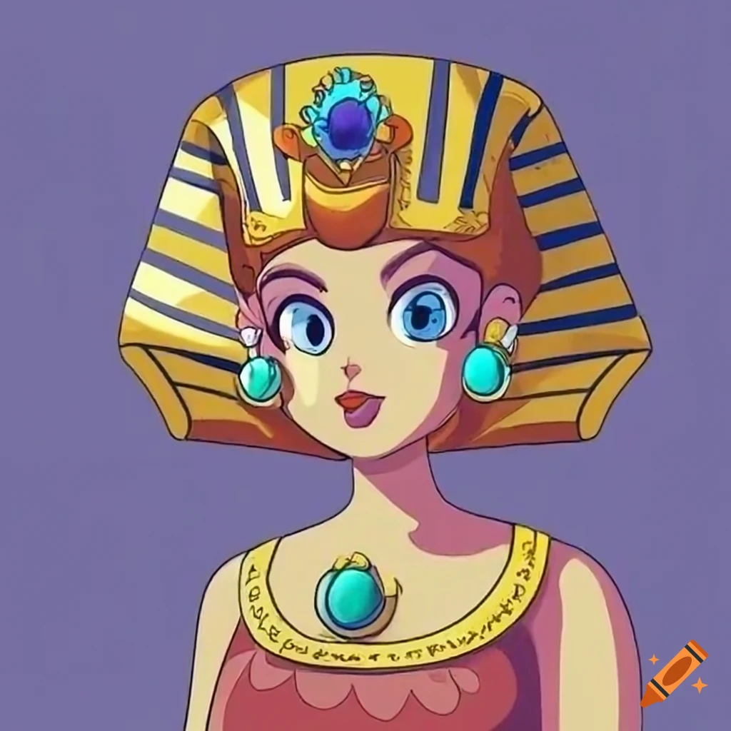Princess Daisy dressed as King Tut
