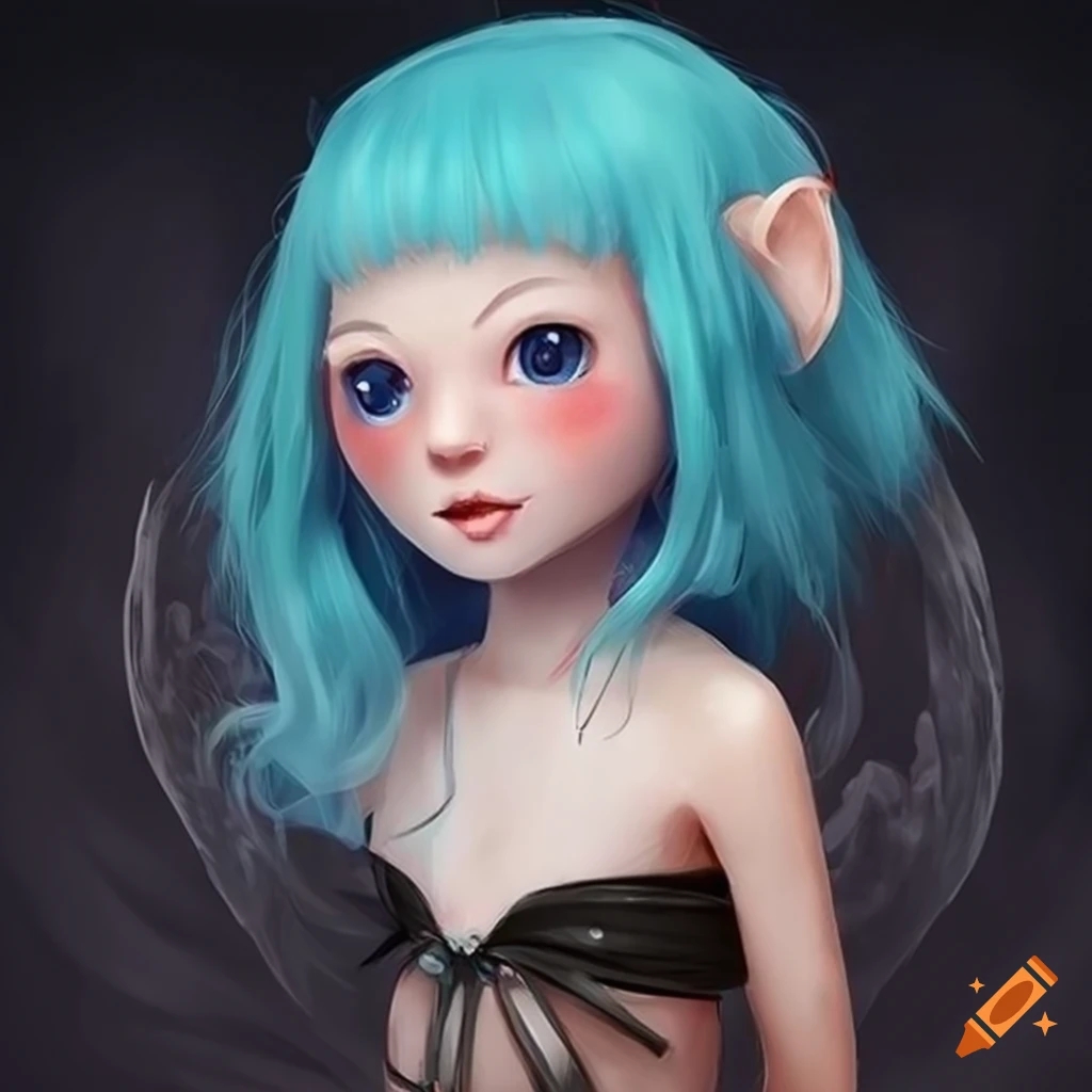 Kawaii Anime Ghibli witch ghost in a detailed and lifelike style