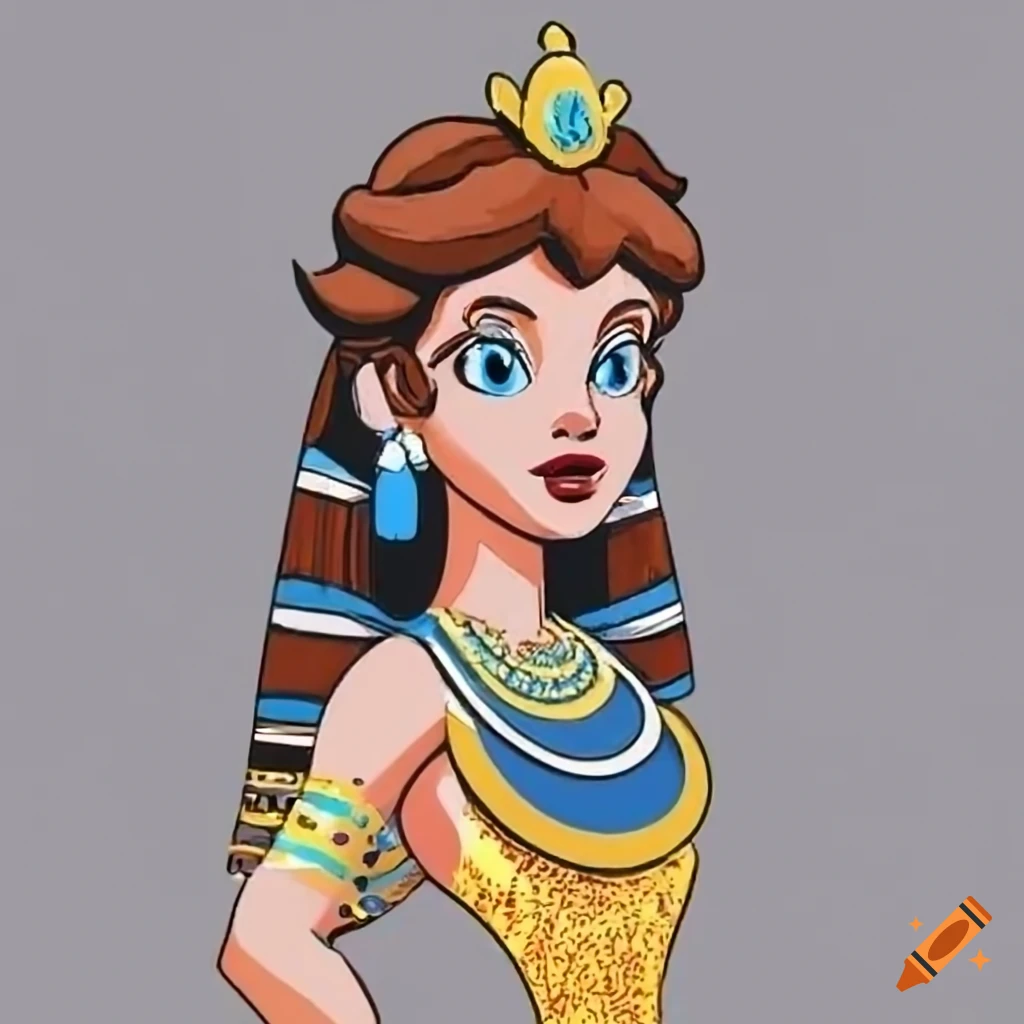 Princess Daisy in Cleopatra costume