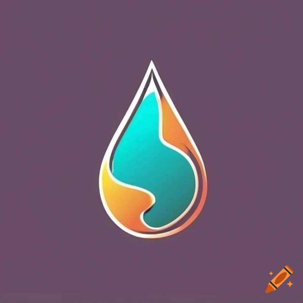 Modern logo for 'Algo Oil' cryptocurrency with oil drop symbol