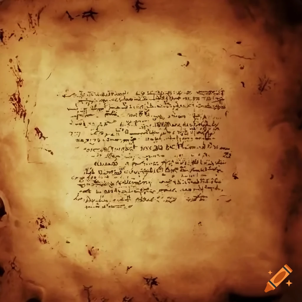 Long text on an old parchment