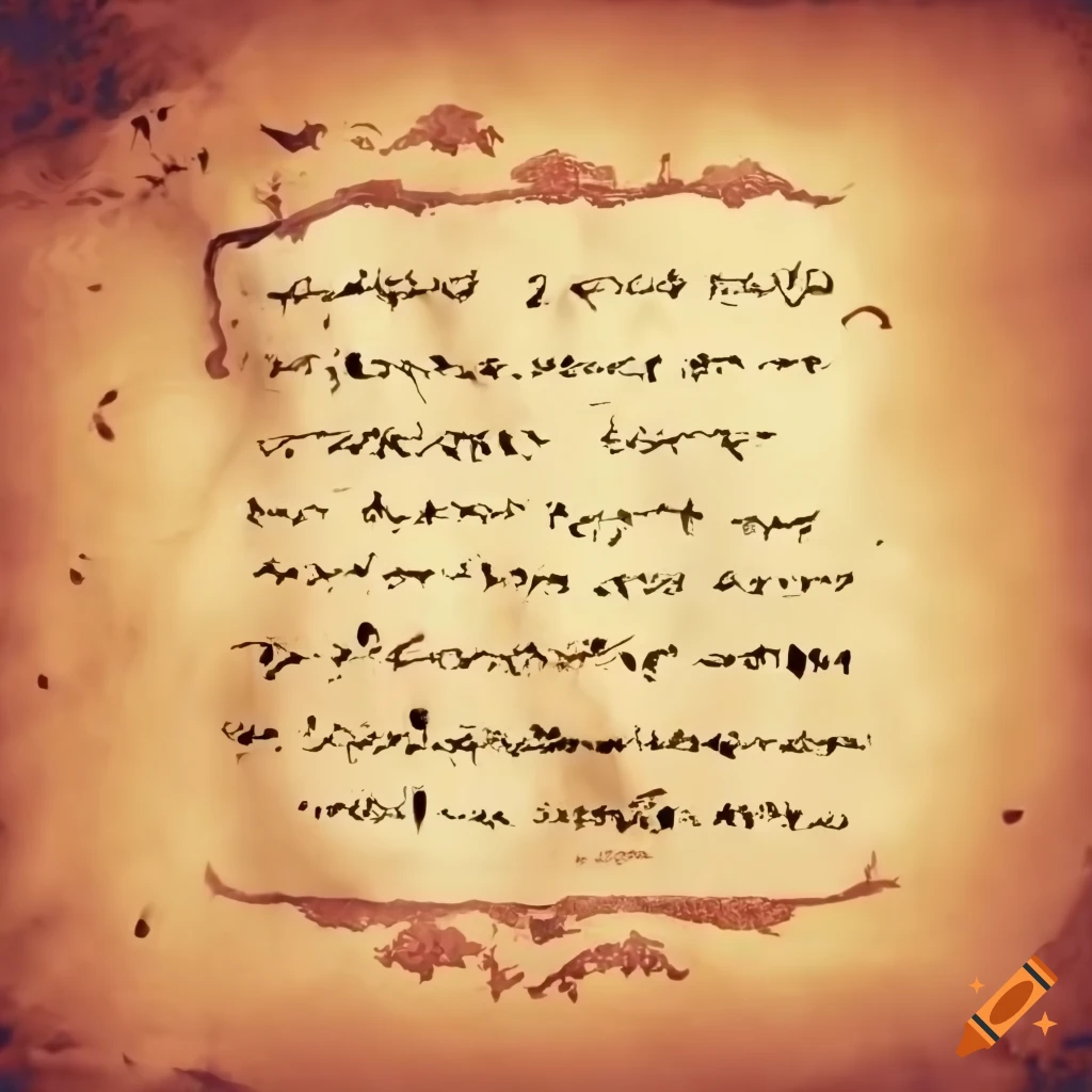 Text on an old parchment