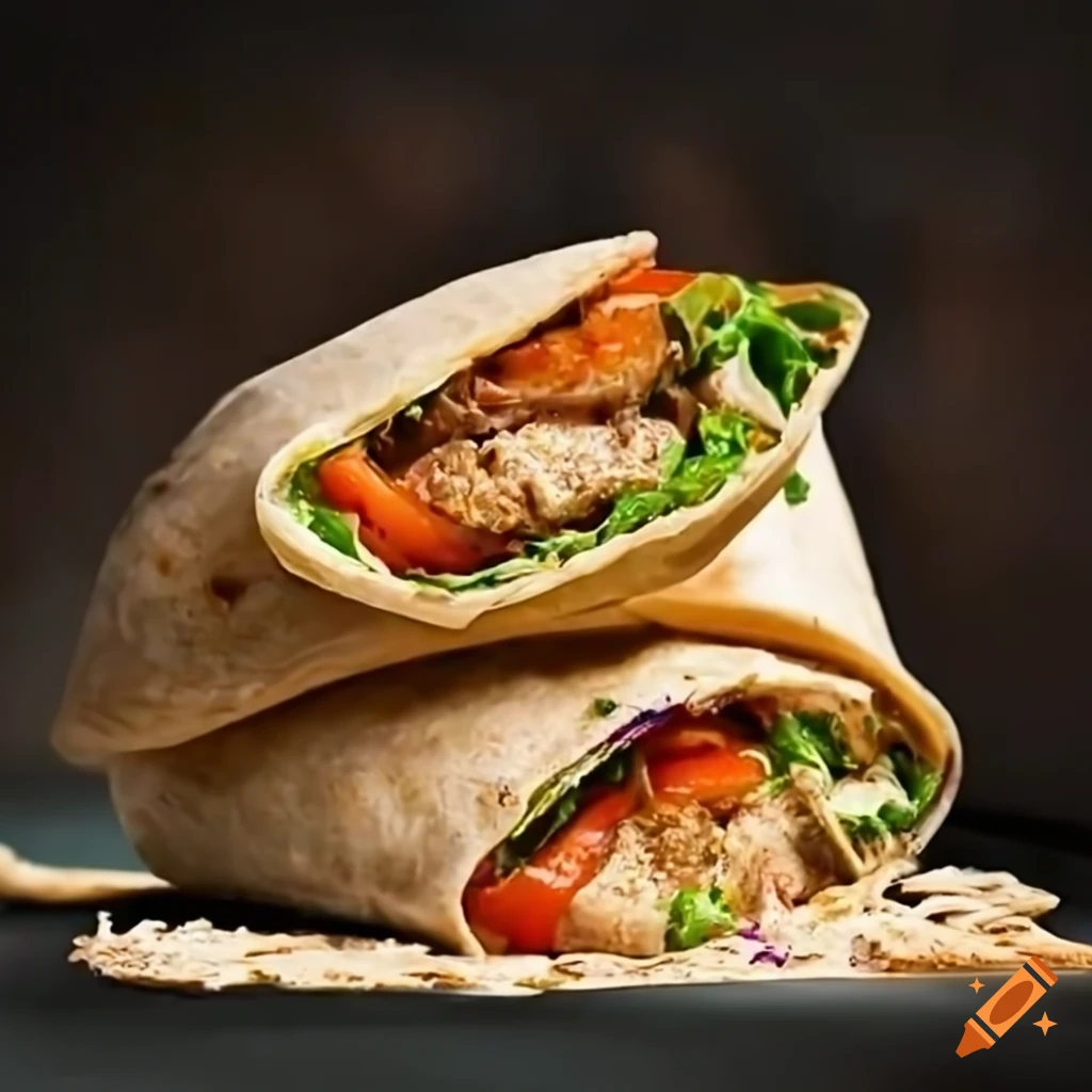 Chicken tikka wrap