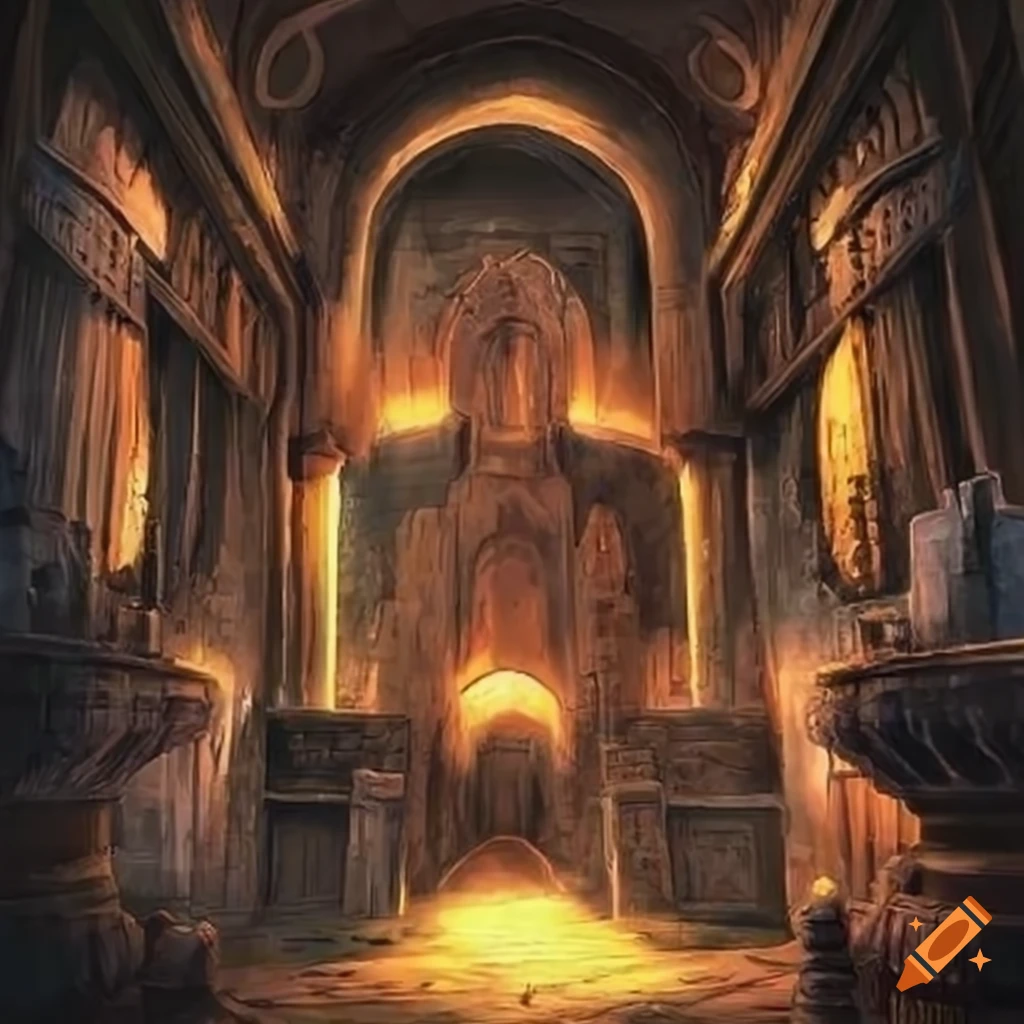 Maison d'alchimiste avec des golems servants