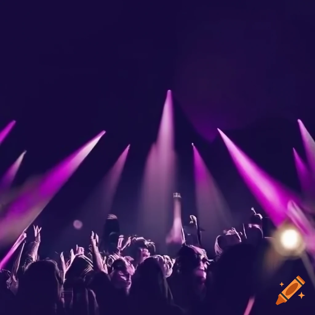 Music festival rollup mockup stand on a plain light background