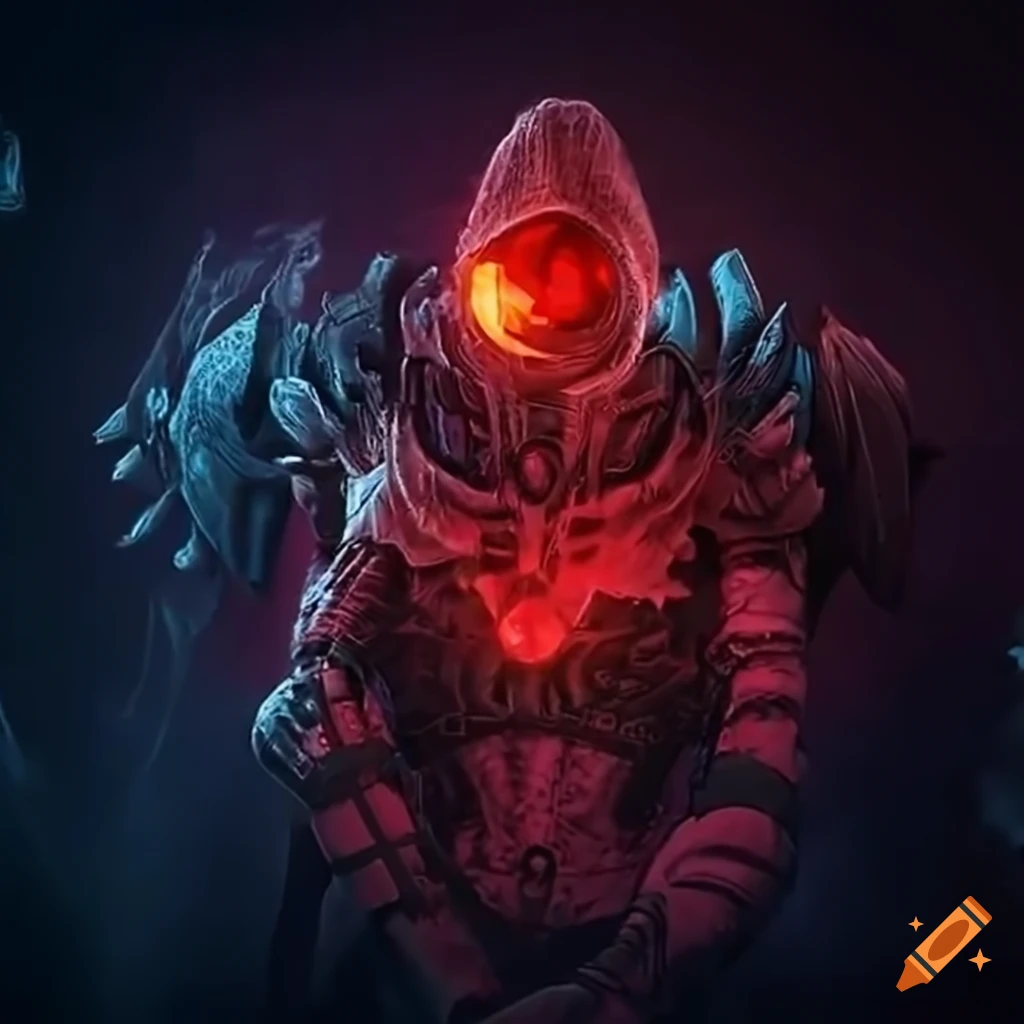 Illustration depicting crowdstrike adversaries on Craiyon