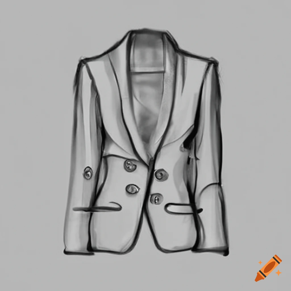 Cut out blazer without sleeves on Craiyon