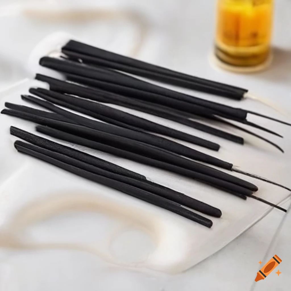 Long natural incense sticks for mosquito repellent and aromatherapy in black color