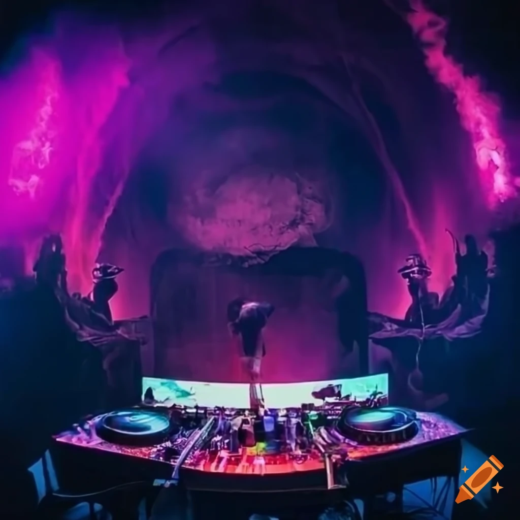 Dj set at the volcanic theatre on Craiyon