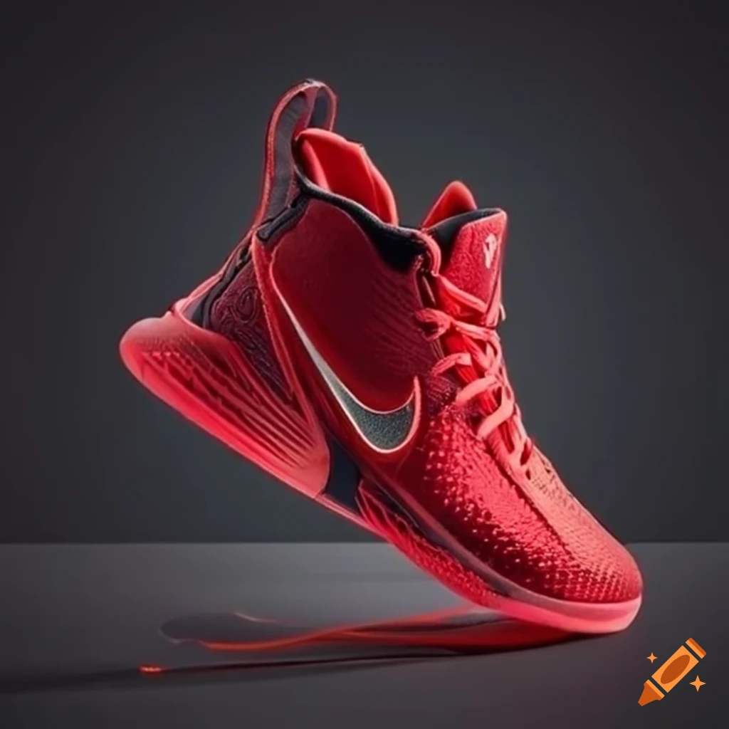 nike red and black shoes